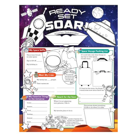 North Star Teacher Resources Fill Me In: Ready Set Soar Posters, 32ct. | 17" x 22" | Michaels®